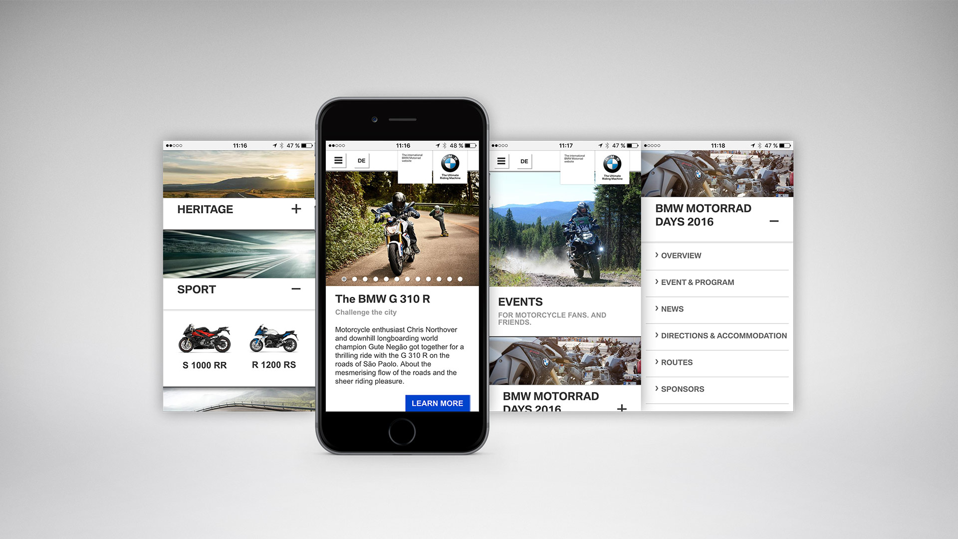 BMW Motorrad mobiles Portal - Beratung, Strategie, Projektmanagement